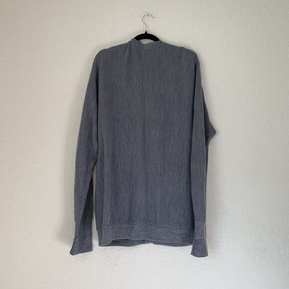 VTG Towncraft Cardigan Sweater Men XL Tall XLT Gray Button Pocket Grandpa Preppy - Picture 2 of 6